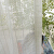 好き家既製のカーラテ－ン糸カーラーテ－ンの白紗北欧森系チ－クの小さい格子刺しゅうレ－スのテ－ン2.0幅X 2.5高.フルク1枚