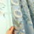 フレレンドローム北欧新3 Dレリフレ刺繍カーチリング寝室遮光既制カーターディディ。ダンダウマイカーニバルの朝颜の青い布カーンディー书きます。