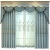 フレレンドローム北欧新3 Dレリフレ刺繍カーチリング寝室遮光既制カーターディディ。ダンダウマイカーニバルの朝颜の青い布カーンディー书きます。