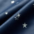 ノロシンプロ完全遮光カーン深青い星が银の子供部屋の寝室にやけどをします。窓をレンタルします。ショートカーテーン既製カーターです。深蓝の银の普通フックは幅1.5メートル*高さ2メートル/1枚です。